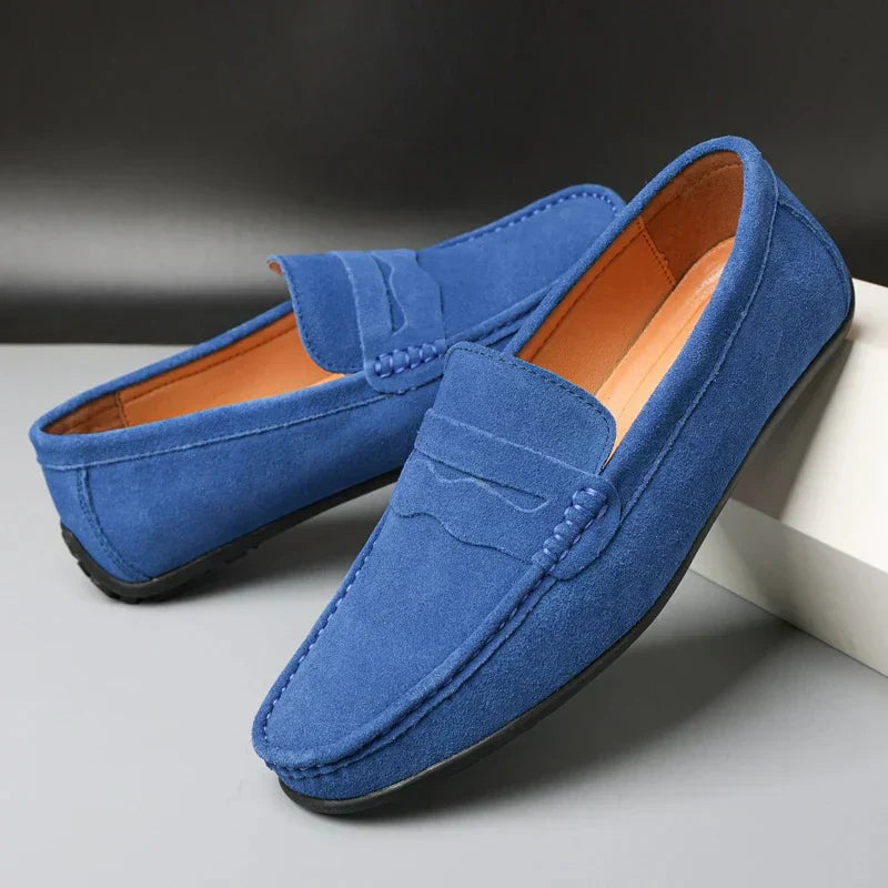 Mocassins rétro en daim pour hommes MOKKAKAI
