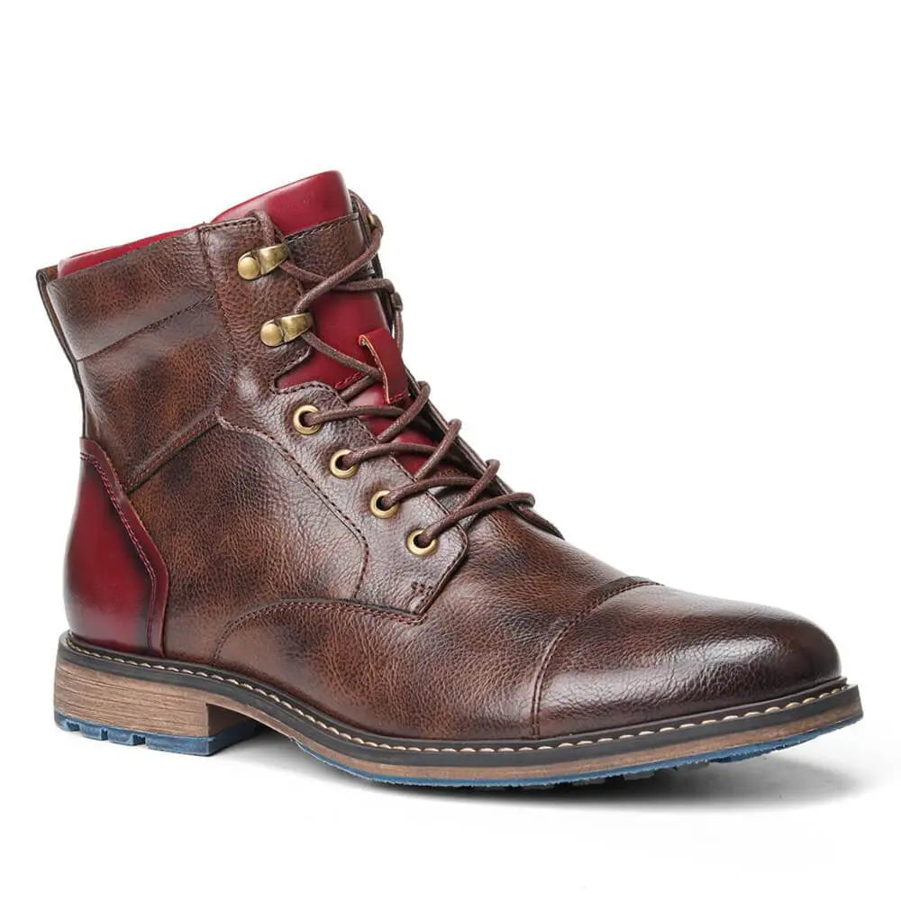 Leo™ - Handgefertigte Premium Oxford-Stiefel aus Leder MOKKAKAI