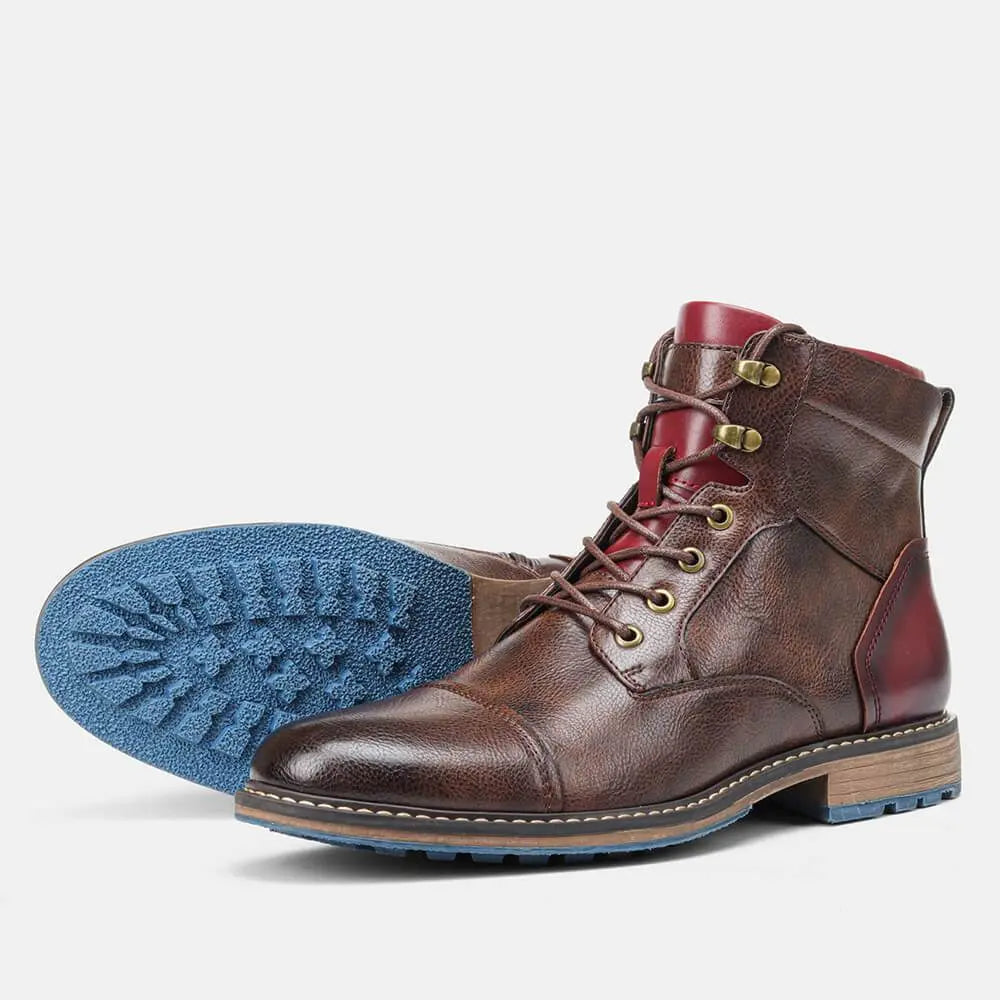Leo™ - Handgefertigte Premium Oxford-Stiefel aus Leder MOKKAKAI