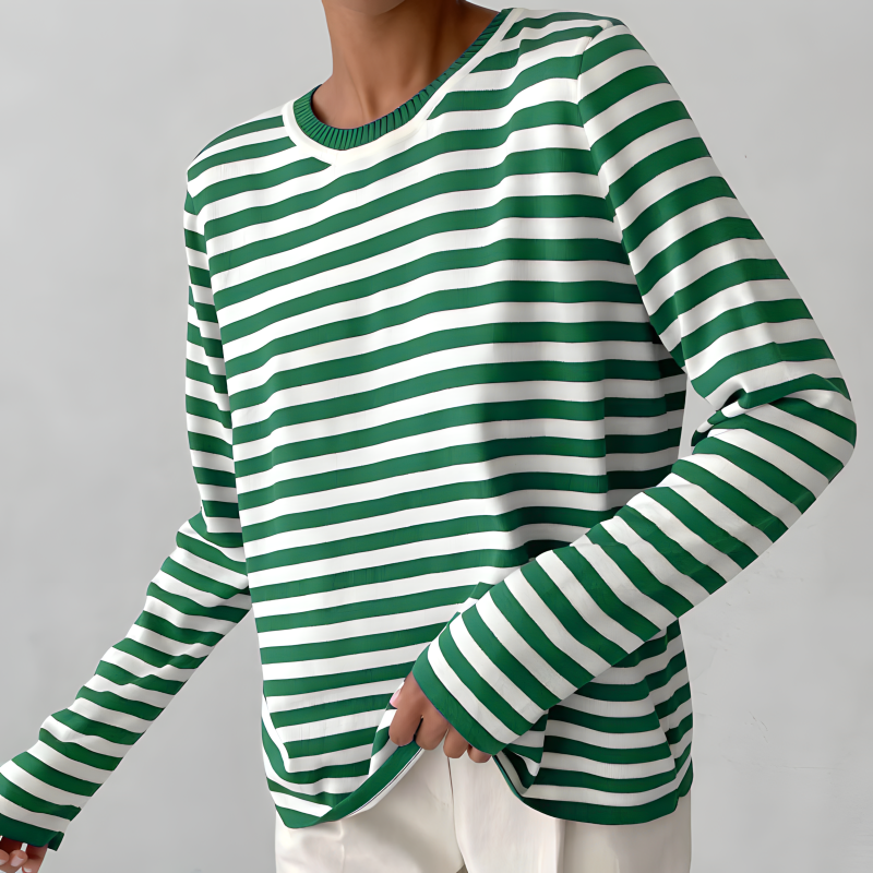 Dagmar™ | Elegantes gestreiftes Damen-T-Shirt MOKKAKAI