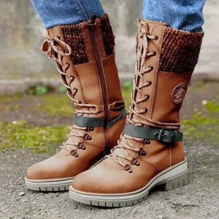 Wasserdichte Knie - Schneestiefel Für Damen – Ansicht 2