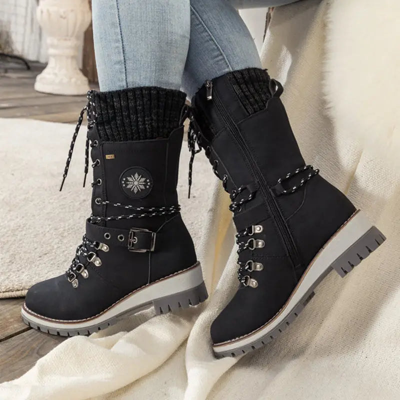Alicia - Wasserdichte Knie-Schneestiefel für Damen MOKKAKAI