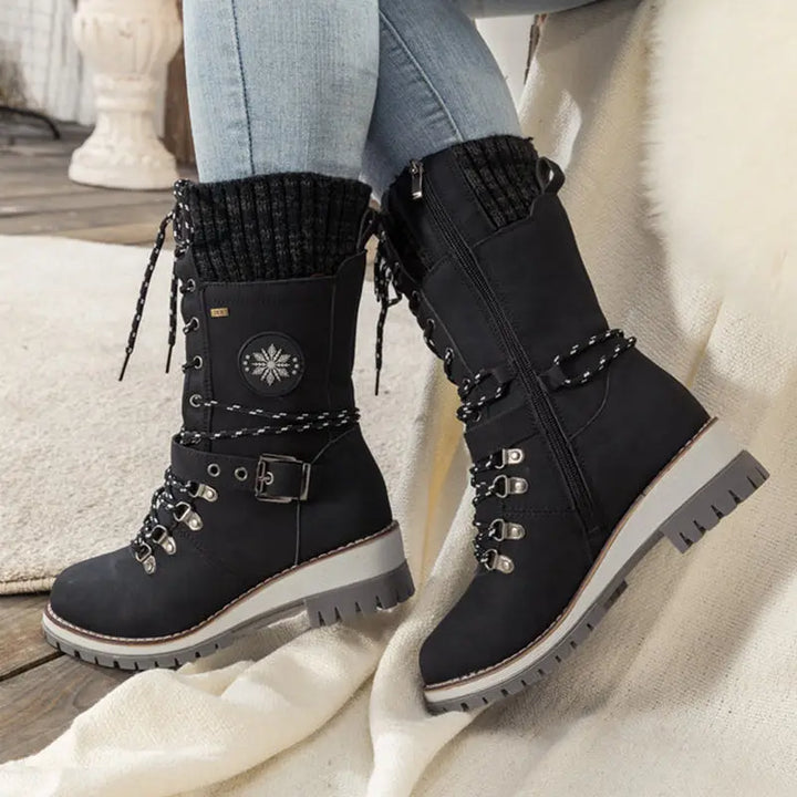 Alicia - Wasserdichte Knie-Schneestiefel für Damen MOKKAKAI