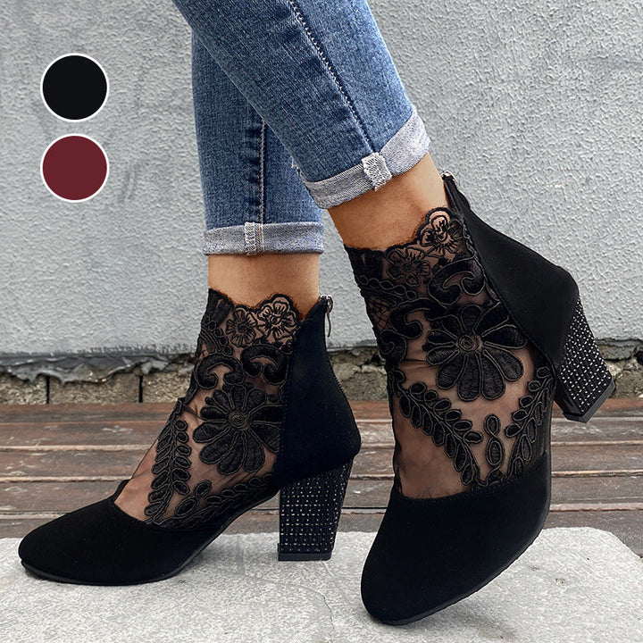Damen High Heels mit eleganter Spitze für den Sommer MOKKAKAI
