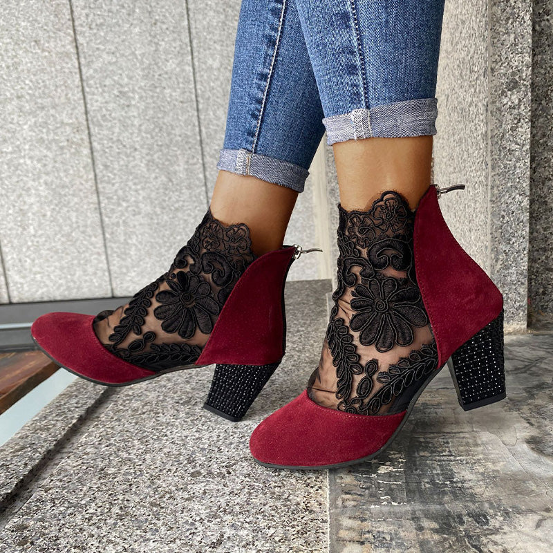 Damen High Heels mit eleganter Spitze für den Sommer MOKKAKAI