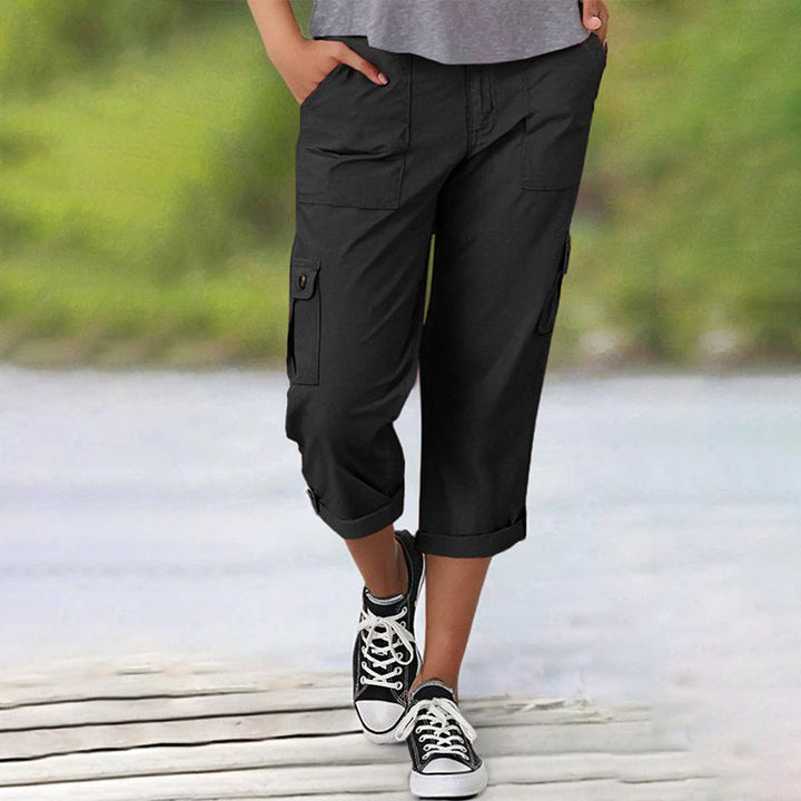 🔥 Hot Sale 🔥Hochelastische Freizeitshorts mit mehreren Taschen für Damen MOKKAKAI