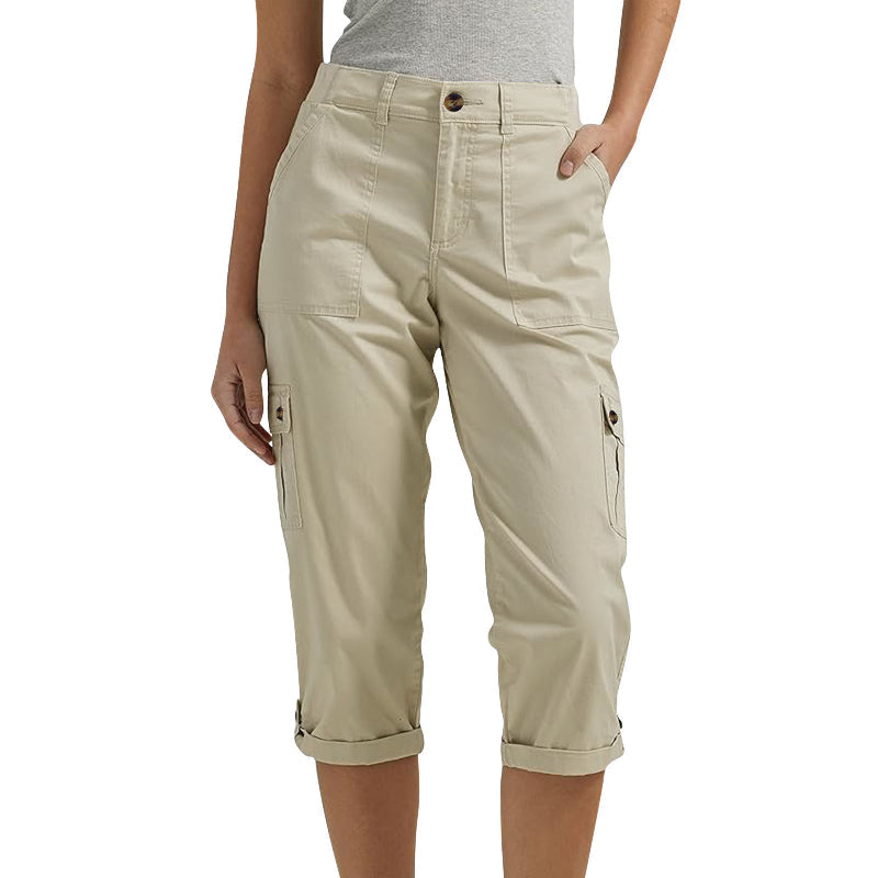 🔥 Hot Sale 🔥Hochelastische Freizeitshorts mit mehreren Taschen für Damen MOKKAKAI