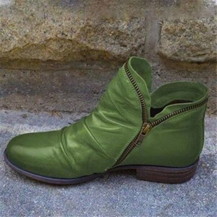 Viannele | Lederstiefel mit Reißverschluss MOKKAKAI
