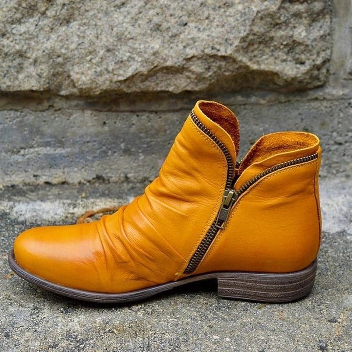 Viannele | Lederstiefel mit Reißverschluss MOKKAKAI